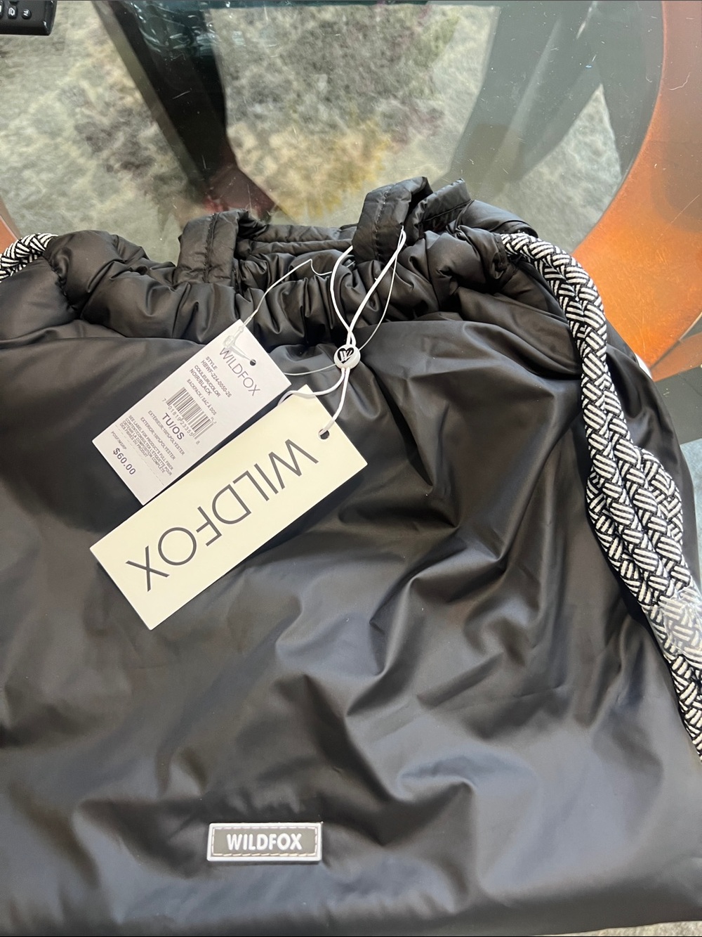 Wildfox Puffy Drawstring Backpack